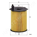 Motorolajszűrő betét 64x100 mm MANN-FILTER_105353