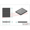 Kabinszűrő 220x210x15 mm HIFI FILTER_97138