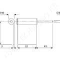 Ajtópánt csapszeggel jobb 62x51 mm d=6 mm_100119 Ajtópánt csapszeggel jobb 62x51 mm d=6 mm_100119