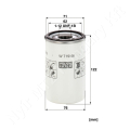 Motorolajszűrő 76x122 mm 1-12 UNF-1B MANN-FILTER_105577