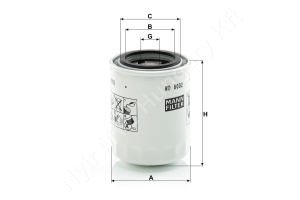Motorolajszűrő 80×100 mm 3/4-16 UNF MANN-FILTER