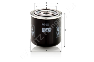 Hidraulikaszűrő 93×97 mm 3/4-16 UNF MANN-FILTER
