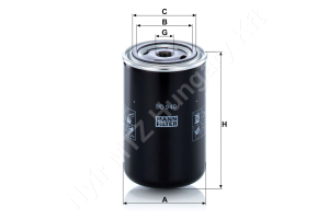 Hidraulikaszűrő 93×147 mm 3/4-16 UNF-1B MANN-FILTER