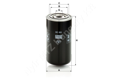 Hidraulikaszűrő 93x172 mm 1-12 UNF MANN-FILTER_107425 Hidraulikaszűrő 93x172 mm 1-12 UNF MANN-FILTER_107425