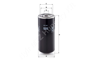 Hidraulikaszűrő 93×212 mm 1-12 UNF MANN-FILTER