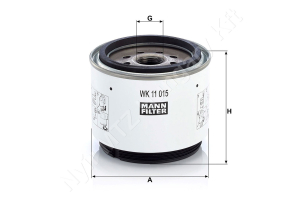 Üzemanyagszűrő 108×88.5 mm 1-14 UNS-2B MANN-FILTER