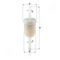 Üzemanyagszűrő átfolyós 30x105 mm d=8.1 mm MANN-FLILTER_103395 Üzemanyagszűrő átfolyós 30x105 mm d=8.1 mm MANN-FLILTER_103395