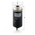 Üzemanyagszűrő 83x197 mm MANN-FILTER_102315