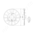 Tárcsalap 460x101 mm d=13 mm s=5 mm hullámos_111396 Tárcsalap 460x101 mm d=13 mm s=5 mm hullámos_111396