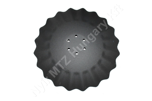 Tárcsalap 520 mm d=13,5 mm s=5 mm hullámos Tárcsalap 520 mm d=13,5 mm s=5 mm hullámos