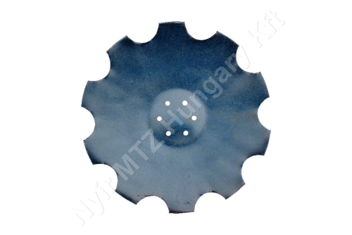 Tárcsalap 510 mm d=12 mm s=5 mm csipkés Tárcsalap 510 mm d=12 mm s=5 mm csipkés