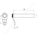 Csapszeg biztosító füllel 38x138 mm_113649 Csapszeg biztosító füllel 38x138 mm_113649