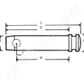Biztosító csapszeg 25,4x110 mm kat. 2_113689 Biztosító csapszeg 25,4x110 mm kat. 2_113689