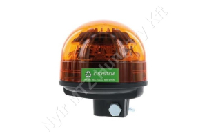 Figyelmeztető fényjelzés sárga villogó 12/24 V 17W 127×135 mm rúdra szerelhető LED Sacex Figyelmeztető fényjelzés sárga villogó 12/24 V 17W 127×135 mm rúdra szerelhető LED Sacex