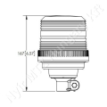 Figyelmeztető fényjelzés sárga villogó 12/24 V 112x175 mm rúdra szerelhető LED Britax_114561 Figyelmeztető fényjelzés sárga villogó 12/24 V 112x175 mm rúdra szerelhető LED Britax_114561