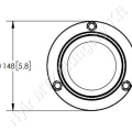 Figyelmeztető fényjelzés sárga villogó 12/24 V 148x120 mm mágneses szivargyújtós LED Britax_114571 Figyelmeztető fényjelzés sárga villogó 12/24 V 148x120 mm mágneses szivargyújtós LED Britax_114571