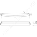 LED Fényhíd 180W 15300 lm téglalap 12/24 V fehér 825,5x79,5 mm Deutsch csatlakozós kombinált íves 60 LED_114194 LED Fényhíd 180W 15300 lm téglalap 12/24 V fehér 825,5x79,5 mm Deutsch csatlakozós kombinált íves 60 LED_114194