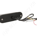 Figyelmeztető fényjelzés sárga villogó 12/24 V 12W 132x30 mm csavaros rögzítés LED_114568 Figyelmeztető fényjelzés sárga villogó 12/24 V 12W 132x30 mm csavaros rögzítés LED_114568