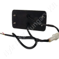Figyelmeztető fényjelzés sárga villogó 12/24 V 24W 132x30 mm csavaros rögzítés LED_114595 Figyelmeztető fényjelzés sárga villogó 12/24 V 24W 132x30 mm csavaros rögzítés LED_114595