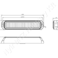 Figyelmeztető fényjelzés sárga villogó 12/24 V 18W 128x19 mm csavaros rögzítés LED_114582 Figyelmeztető fényjelzés sárga villogó 12/24 V 18W 128x19 mm csavaros rögzítés LED_114582