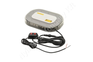 LED Fényhíd 90W téglalap 12/24 V sárga 250×36×173 mm Vezetékes csatlakozás 30 LED