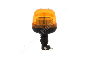 Figyelmeztető fényjelzés sárga villogó 12/24 V 24W 128×215 mm rúdra szerelhető LED Figyelmeztető fényjelzés sárga villogó 12/24 V 24W 128×215 mm rúdra szerelhető LED