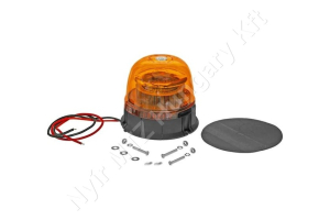 Figyelmeztető fényjelzés sárga villogó 12/24 V 24W 140×130 mm csavaros rögzítés LED Figyelmeztető fényjelzés sárga villogó 12/24 V 24W 140×130 mm csavaros rögzítés LED