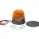 Figyelmeztető fényjelzés sárga villogó 12/24 V 24W 140×130 mm csavaros rögzítés LED Figyelmeztető fényjelzés sárga villogó 12/24 V 24W 140×130 mm csavaros rögzítés LED
