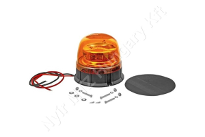 Figyelmeztető fényjelzés sárga villogó 12/24 V 8W 140×130 mm csavaros rögzítés LED