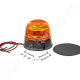 Figyelmeztető fényjelzés sárga villogó 12/24 V 8W 140×130 mm csavaros rögzítés LED Figyelmeztető fényjelzés sárga villogó 12/24 V 8W 140×130 mm csavaros rögzítés LED