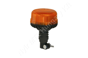 Figyelmeztető fényjelzés sárga villogó 12/24 V 17W 115×179 mm rúdra szerelhető LED Figyelmeztető fényjelzés sárga villogó 12/24 V 17W 115×179 mm rúdra szerelhető LED
