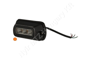 Figyelmeztető fényjelzés sárga villogó 12/24 V 9W 90,8×27,9 mm csavaros rögzítés LED