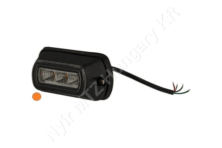Figyelmeztető fényjelzés sárga villogó 12/24 V 9W 90,8x27,9 mm csavaros rögzítés LED_114624 Figyelmeztető fényjelzés sárga villogó 12/24 V 9W 90,8x27,9 mm csavaros rögzítés LED_114624