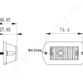 Figyelmeztető fényjelzés sárga villogó 12/24 V 9W 90,8x27,9 mm csavaros rögzítés LED_114624 Figyelmeztető fényjelzés sárga villogó 12/24 V 9W 90,8x27,9 mm csavaros rögzítés LED_114624