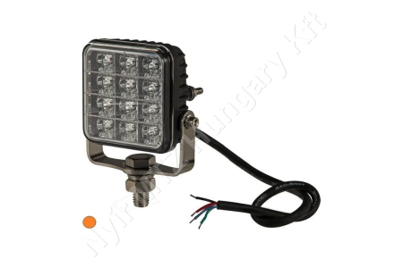 Figyelmeztető fényjelzés sárga villogó 12/24 V 6W 74x38 mm csavaros rögzítés LED_114609 Figyelmeztető fényjelzés sárga villogó 12/24 V 6W 74x38 mm csavaros rögzítés LED_114609