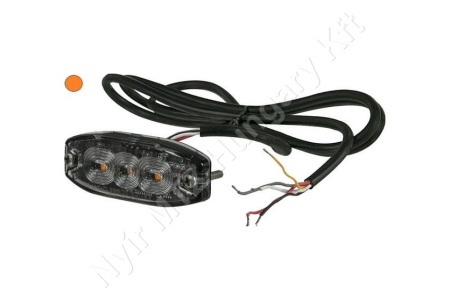 Figyelmeztető fényjelzés sárga villogó 12/24 V 6,7W 82x9 mm csavaros rögzítés LED_114606 Figyelmeztető fényjelzés sárga villogó 12/24 V 6,7W 82x9 mm csavaros rögzítés LED_114606