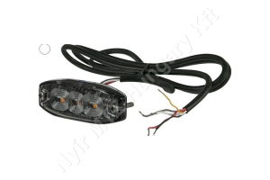 Figyelmeztető fényjelzés fehér villogó 12/24 V 6,7W 82×9 mm csavaros rögzítés LED Figyelmeztető fényjelzés fehér villogó 12/24 V 6,7W 82×9 mm csavaros rögzítés LED