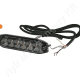 Figyelmeztető fényjelzés sárga villogó 12/24 V 7W 130×7 mm csavaros rögzítés LED Figyelmeztető fényjelzés sárga villogó 12/24 V 7W 130×7 mm csavaros rögzítés LED