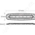 Figyelmeztető fényjelzés sárga villogó 12/24 V 7W 130x7 mm csavaros rögzítés LED_114612 Figyelmeztető fényjelzés sárga villogó 12/24 V 7W 130x7 mm csavaros rögzítés LED_114612