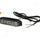 Figyelmeztető fényjelzés sárga villogó 12/24 V 14W 130×16 mm csavaros rögzítés LED Figyelmeztető fényjelzés sárga villogó 12/24 V 14W 130×16 mm csavaros rögzítés LED