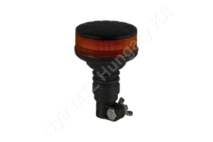Figyelmeztető fényjelzés sárga villogó 12/24 V 23W 94×142 mm rúdra szerelhető LED Figyelmeztető fényjelzés sárga villogó 12/24 V 23W 94×142 mm rúdra szerelhető LED