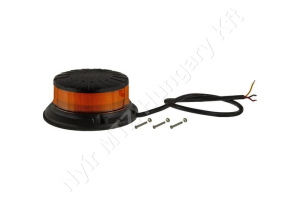 Figyelmeztető fényjelzés sárga villogó 12/24 V 23W 94×46 mm csavaros rögzítés LED Figyelmeztető fényjelzés sárga villogó 12/24 V 23W 94×46 mm csavaros rögzítés LED