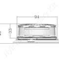 Figyelmeztető fényjelzés sárga villogó 12/24 V 23W 94x46 mm csavaros rögzítés LED_114592 Figyelmeztető fényjelzés sárga villogó 12/24 V 23W 94x46 mm csavaros rögzítés LED_114592