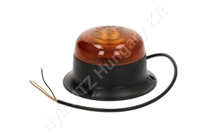 Figyelmeztető fényjelzés sárga villogó 12/24 V 15W 86×67 mm csavaros rögzítés LED Figyelmeztető fényjelzés sárga villogó 12/24 V 15W 86×67 mm csavaros rögzítés LED