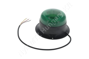 Figyelmeztető fényjelzés zöld villogó 12/24 V 15W 86×67 mm csavaros rögzítés LED