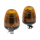 Figyelmeztető fényjelzés sárga villogó 12/24 V 25/30W 135×222 mm rúdra szerelhető LED Figyelmeztető fényjelzés sárga villogó 12/24 V 25/30W 135×222 mm rúdra szerelhető LED