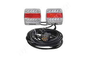 Hátsó lámpa párban mágneses 12V 12 m kábel (vándorlámpa) LED
