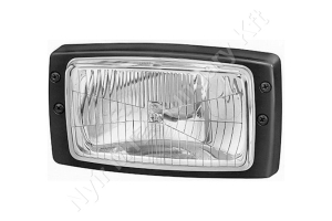 Fényszóró halogén H4 téglalap 12/24V 182x94x102 mm Hella