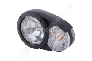 Fényszóró halogén H4 kör 12V 279x117x185 mm bal Hella
