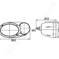 Fényszóró halogén H4 ovális 12/24V 304,5x201,6x153,3 mm jobb Hella_117276 Fényszóró halogén H4 ovális 12/24V 304,5x201,6x153,3 mm jobb Hella_117276